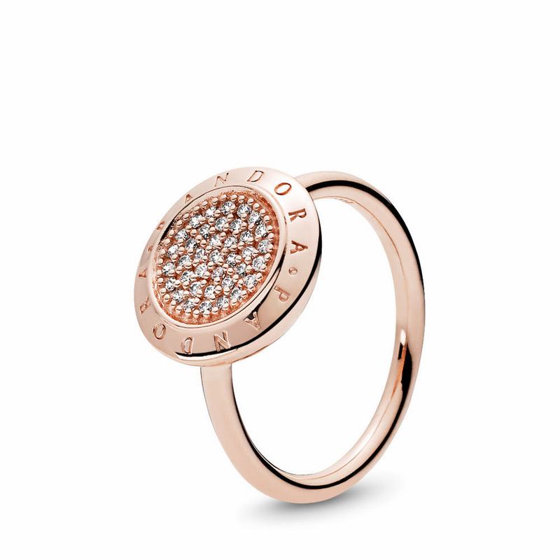 Pandora Rose™ Signature Statement Ring Ireland - Pandora Rose/Cubic Zirconia - 107293RDL